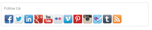 Social Media Icons for Following