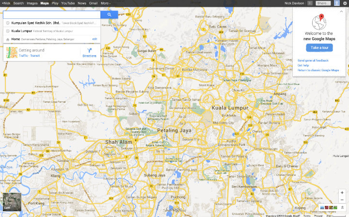 New Google Maps