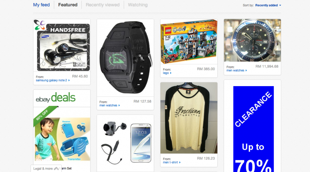 Featured Products on eBay Malaysia