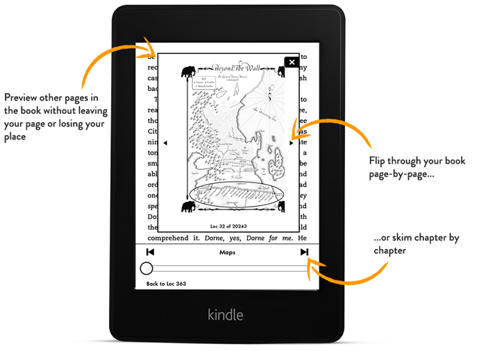 Kindle "Page Flip" Feature FlipPage