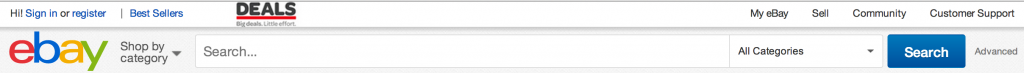 ebay Malaysia search bar