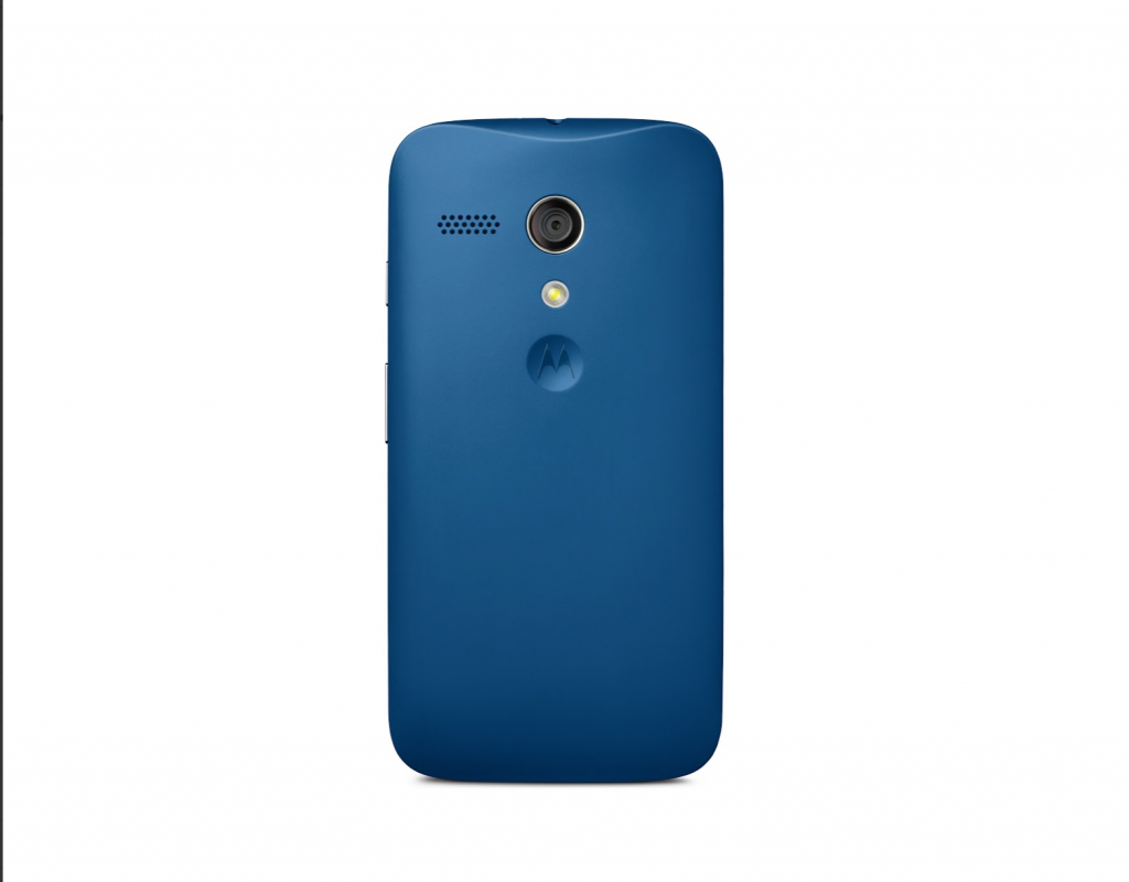 Moto G Blue Back