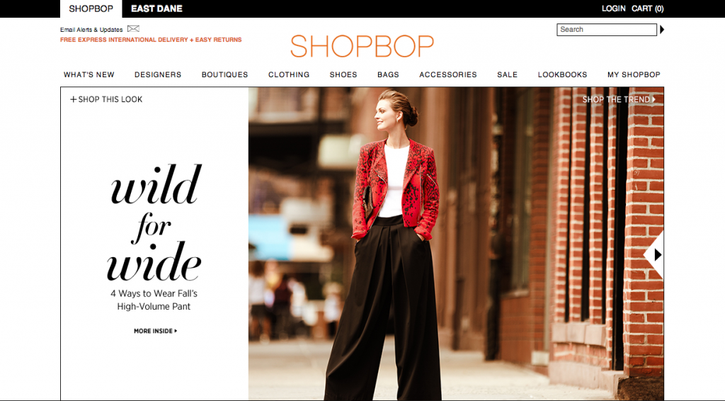 Shopbop Website