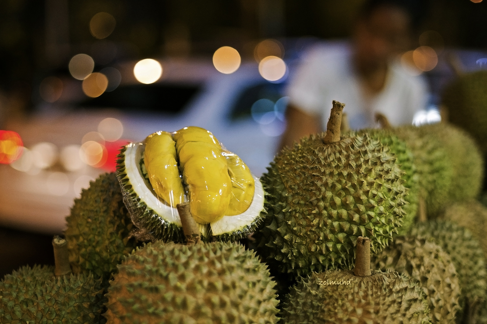 Durian stall in TTDI