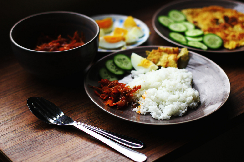 Nasi lemak, a Malaysian favourite | Photo credit: is Azfar Ahmad