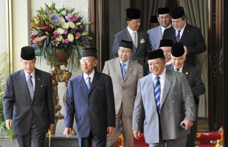 Malaysian rulers at the 221st Conference of Rulers Meeting, 2010
