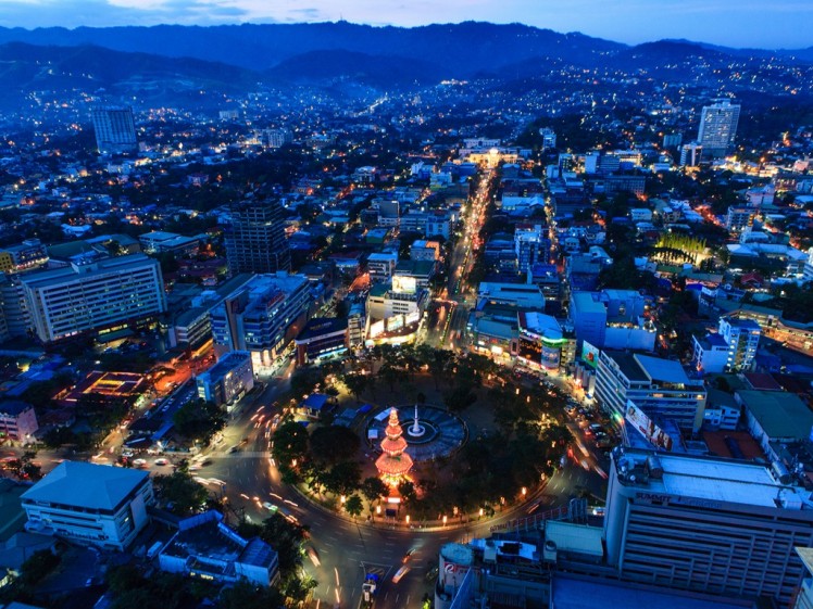 Cebu City in the evening