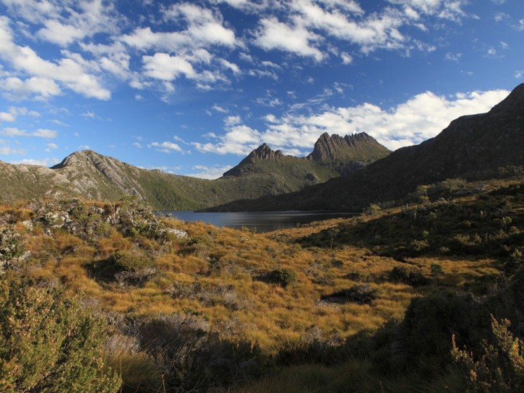 Cradle Mountain on a sunny day, Tasmania, Australia