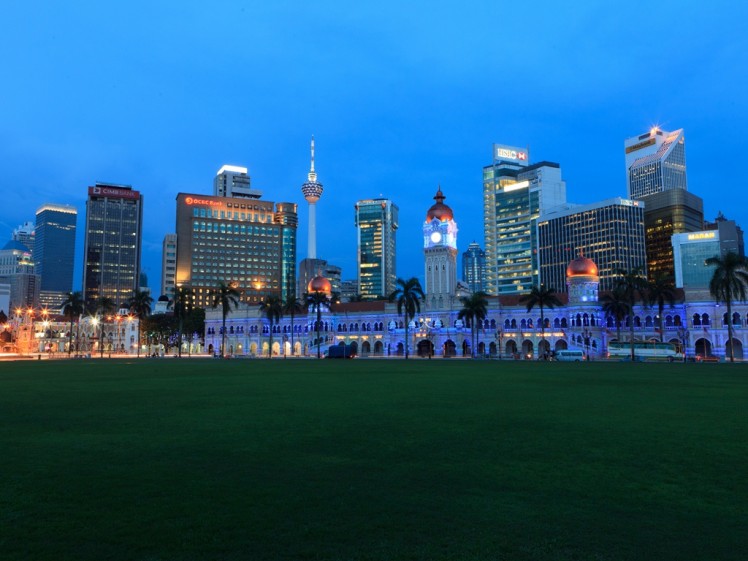 Kuala Lumpur skyline from Dataran Merdeka