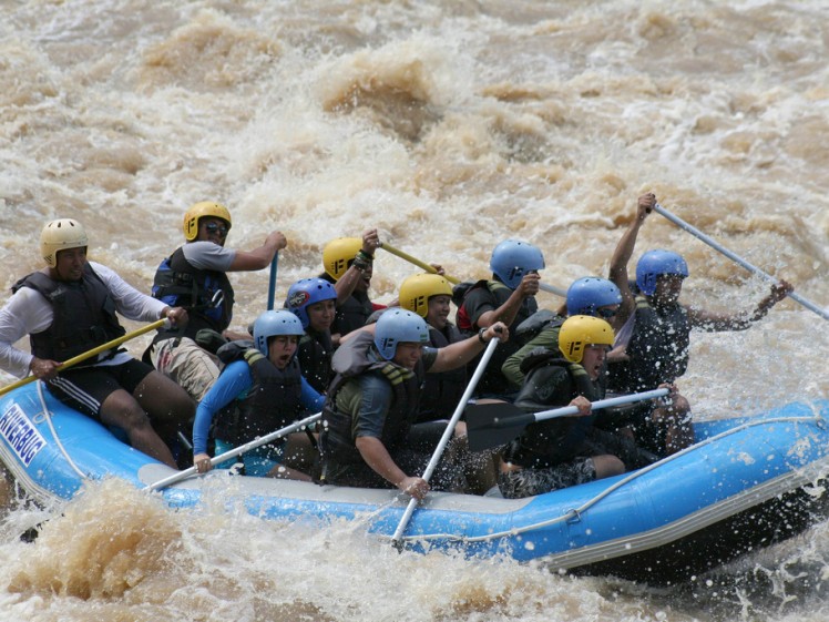 Whitewater rafting