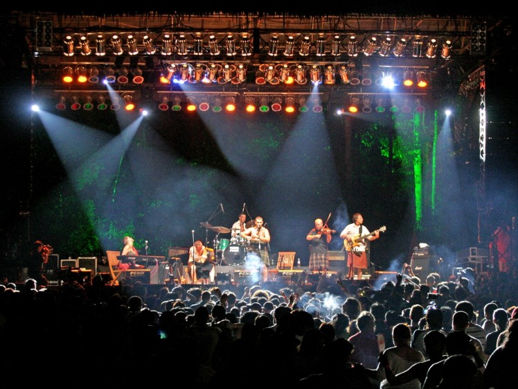 CO618D stage setting Rainforest World Music Festival