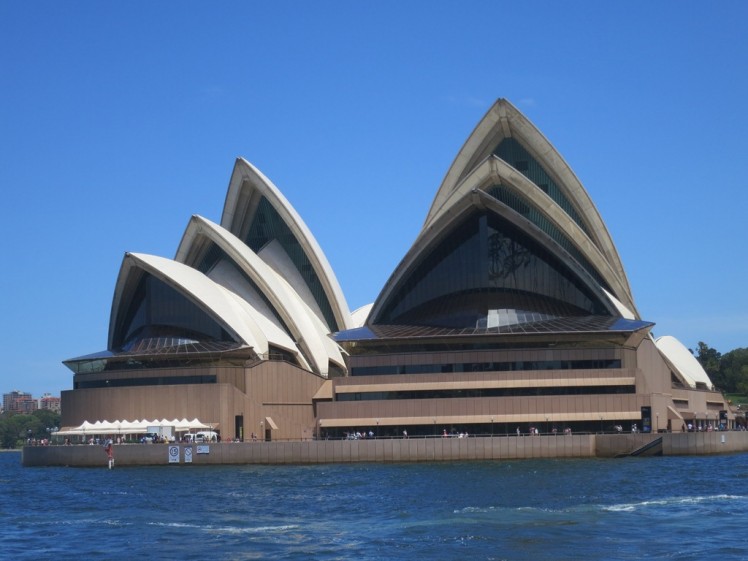 See the Opera house from the sea