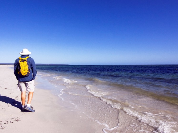 WAS513D walking along beach near Dunsborough