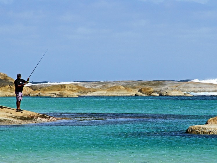 WAS541 Greens Pool near Denmark Western Australia panorama