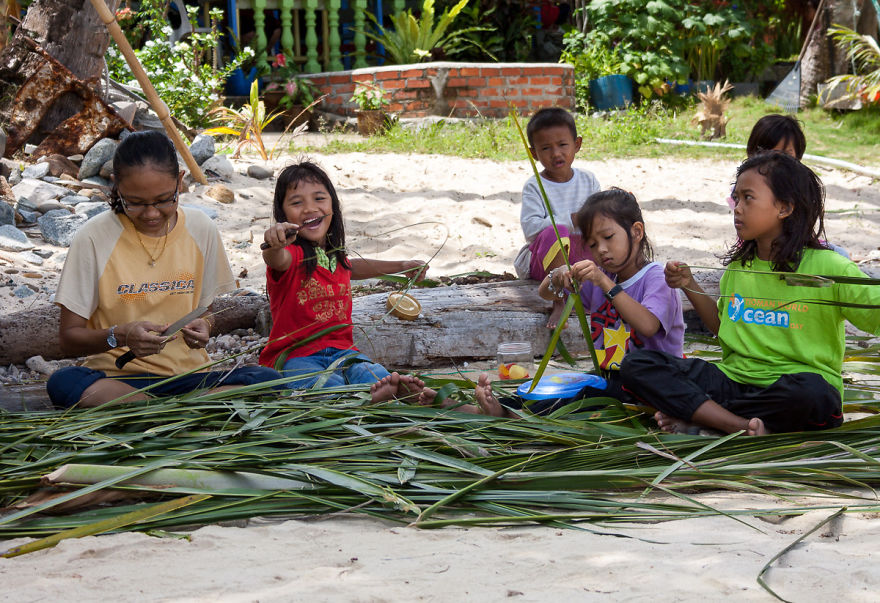 Happy children, Tioman Island, Malaysia