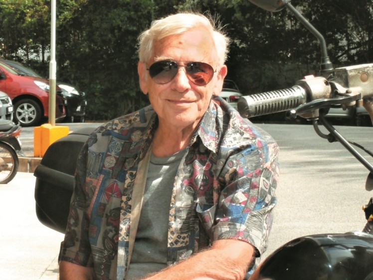 Richard Blair w motorcycle