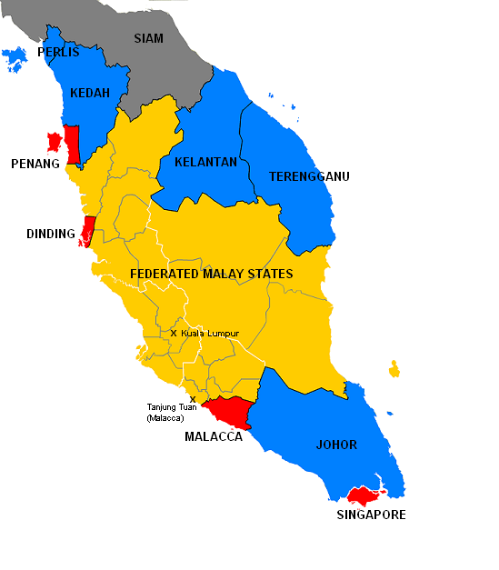 Detailed Map Of Malaysia Peninsular Maps Of The World