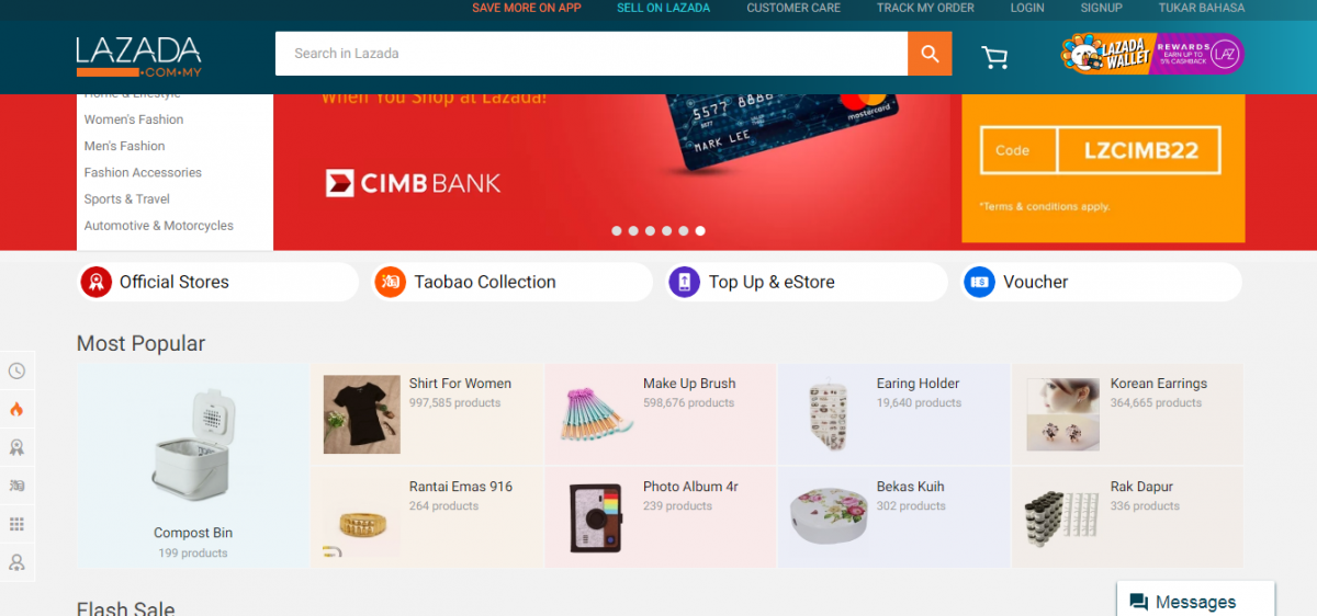 Contoh E Commerce Lazada - Simak Gambar Berikut