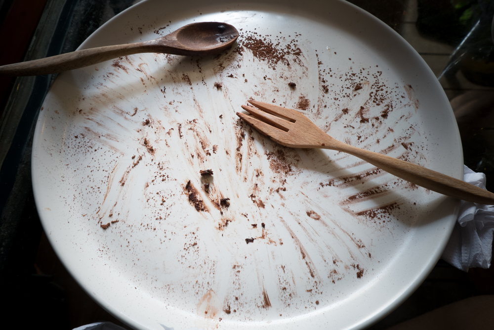 Dirty plate