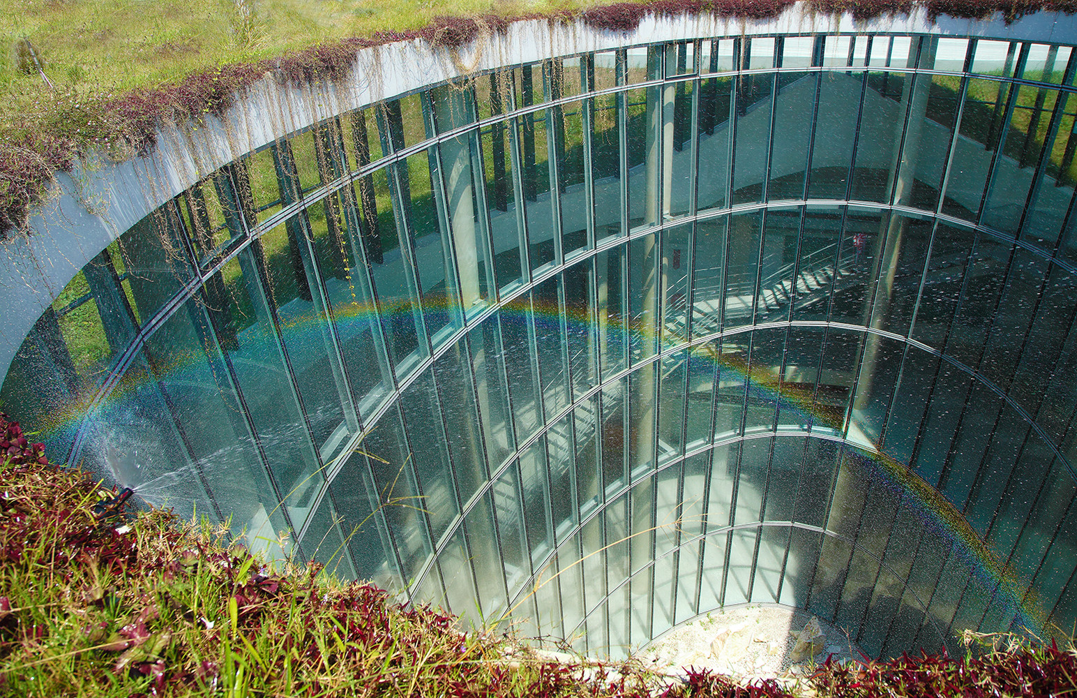 Factory in the earth rainbow