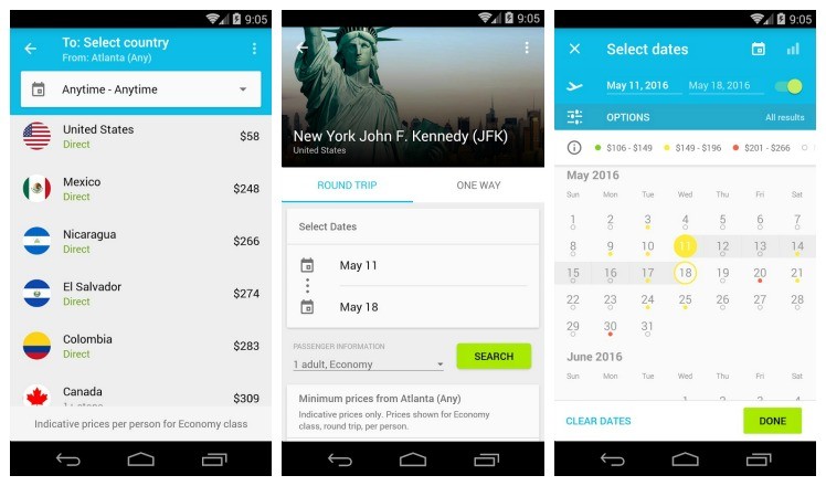 skyscanner app