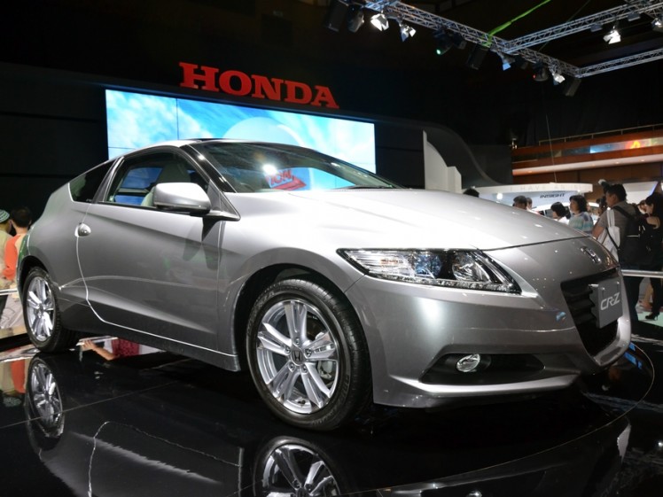 Honda hybrid CRZ car on display at the Kuala Lumpur International Motor Show 2010