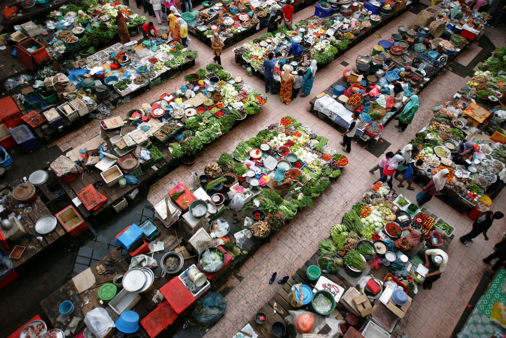 Fresh market in Kota Bahru