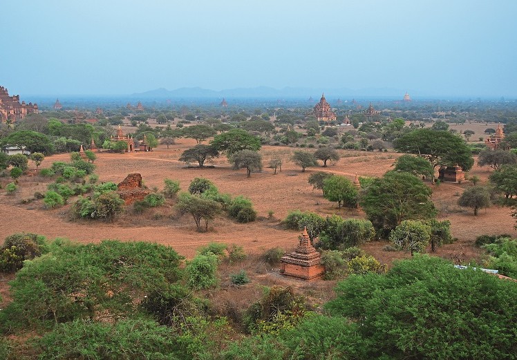 Dhammayangyi pagoda, left, dominates this particular view