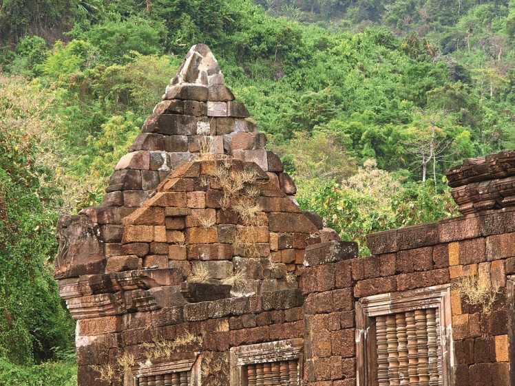 LAOS219 Wat Phu near Pakse 11th century Khmer Temple & UNESCO Site