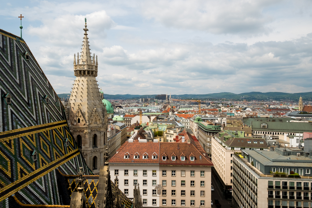 View of Vienna from St Stephen's Cathedral