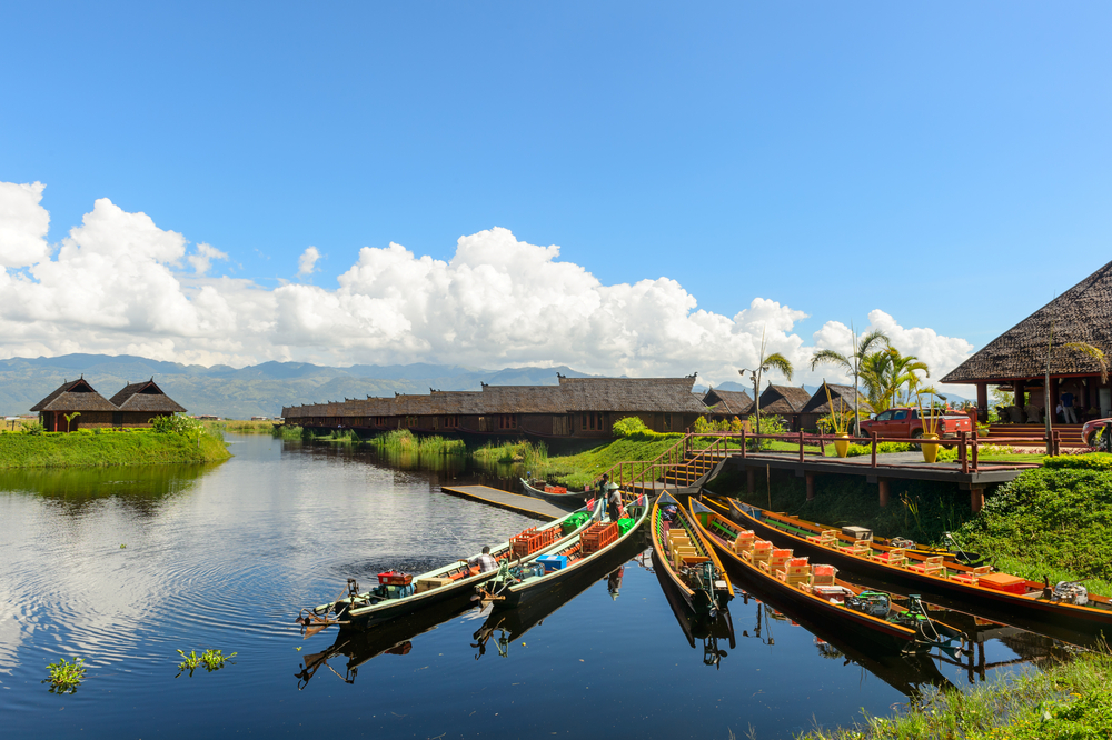 Inle Lake at th Nyaungshwe Township