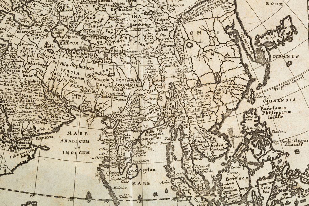 old map of asia
