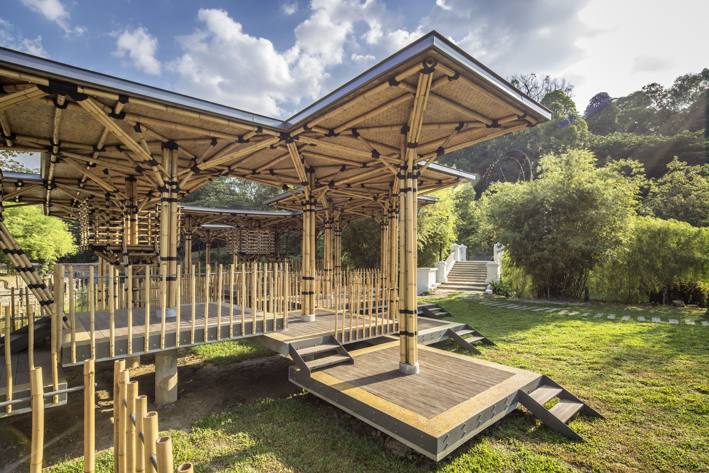 Check out this bamboo pavilion in the Perdana Botanical