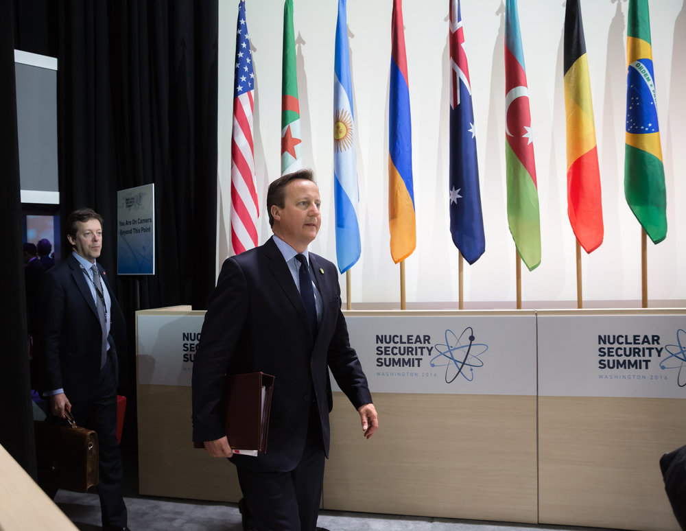 David Cameron at the Nuclear Security Summit in Washington ea
