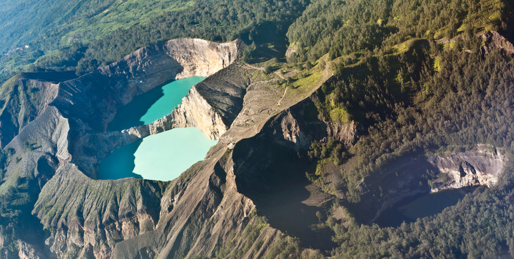 Tri Coloured Lake at Kelimutu Volcano, Indonesia