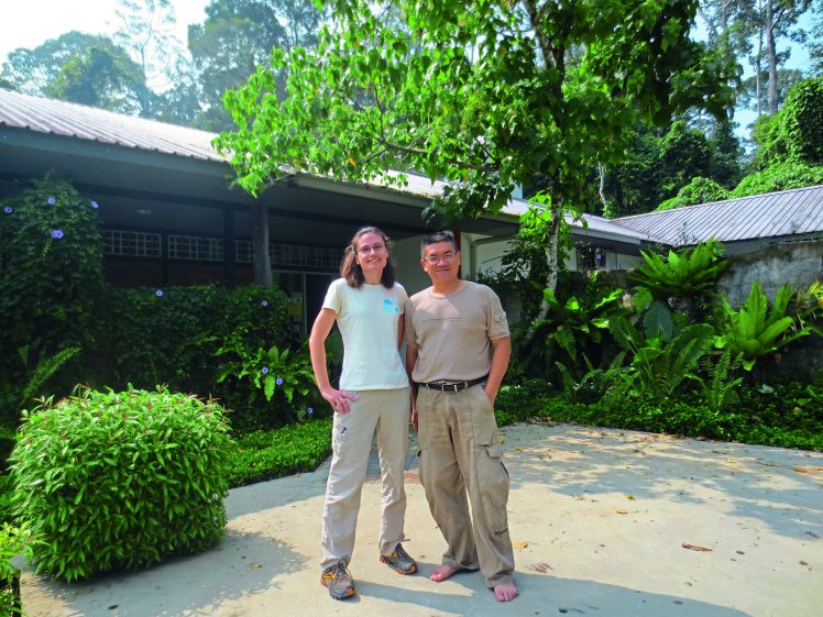 Jenny & Mr Wong outside the BSBCC visitor centre