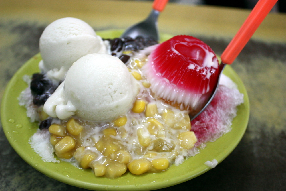 durian ice kacang