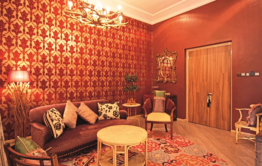 HOT4105D red walls Qatrynka Room Indulgence Living Ipoh 9736