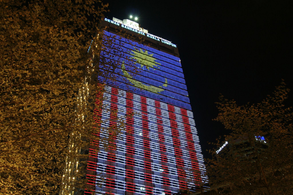 malaysia flag led dbkl