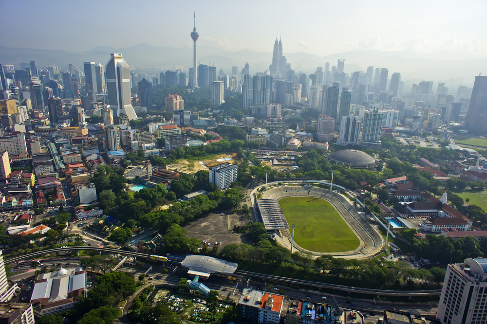 stadium merdeka kuala lumpur aerial