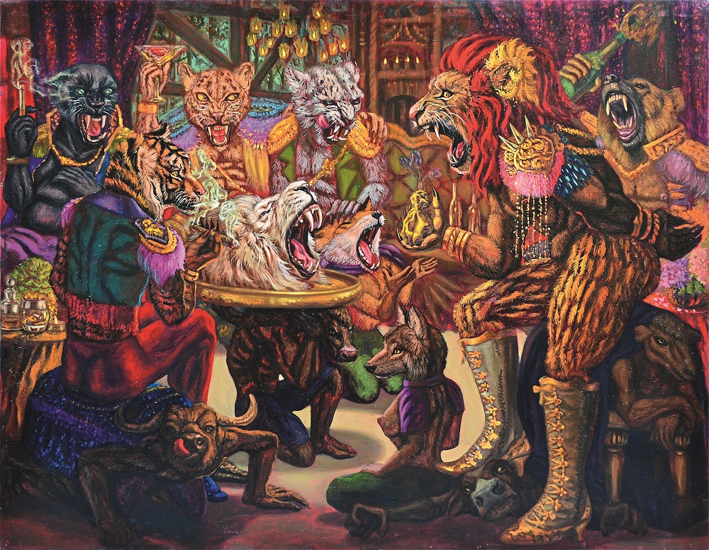 number-1-gallery-from-thailand_leela-promwong_patronage-system-2_oil-on-canvas_140-x-180cm_2016