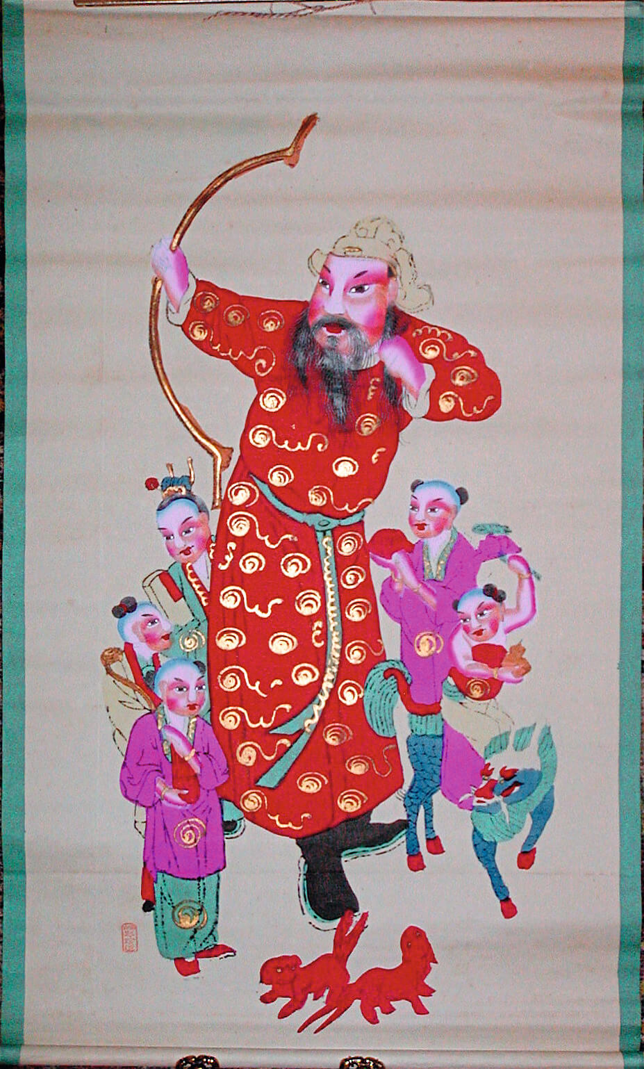 Portrait of Hou-Yi the archer god