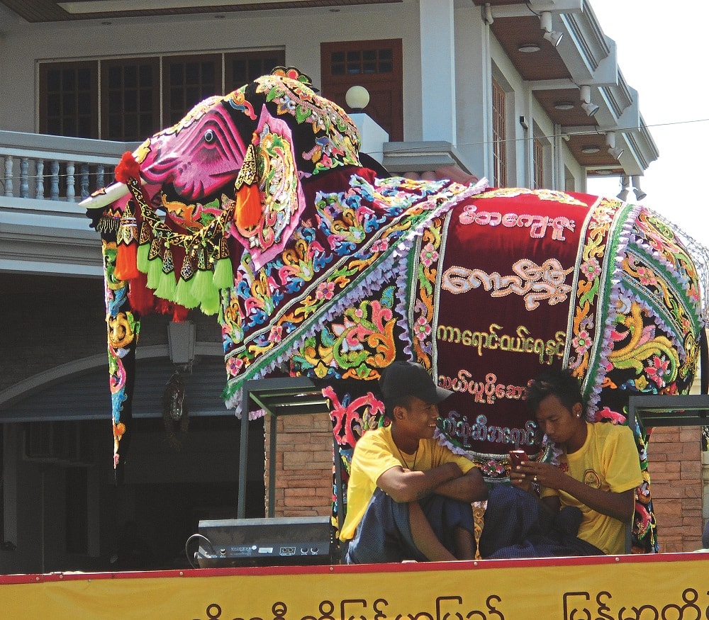 Myanmar Elephant Dance Festival
