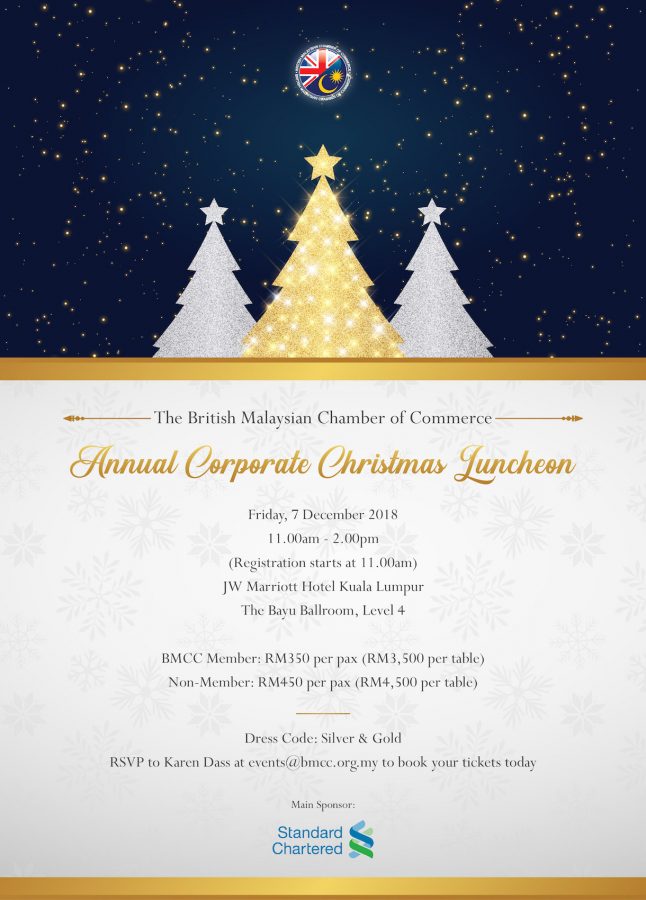 The British Malaysian Chamber of Commerce Annual Corporate Christmas