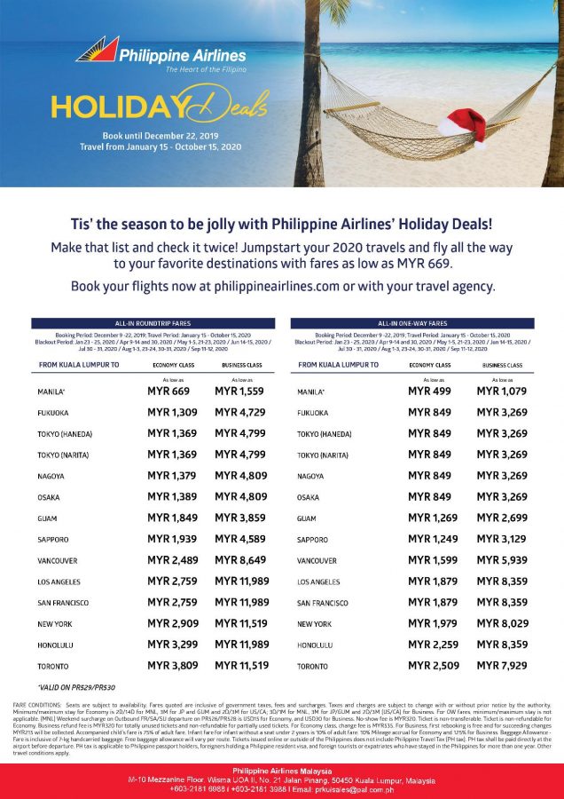 philippine airlines 2019 deals