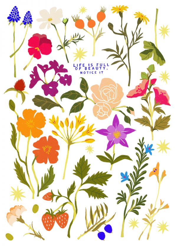 eureka arts flower poster