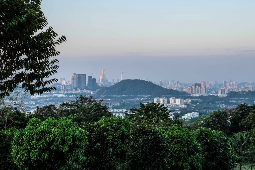 view of the city from bukit tabur