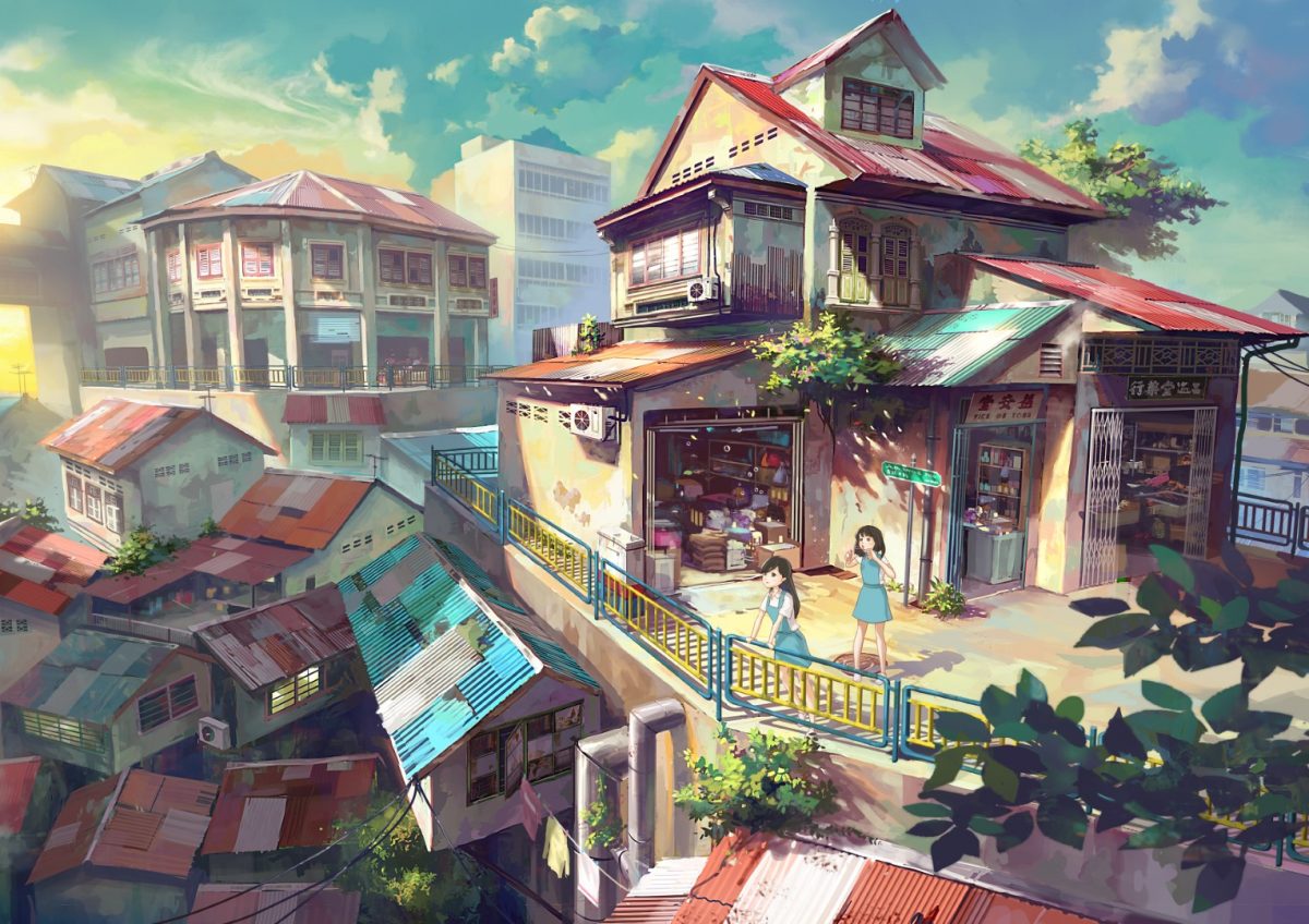 Renders of my first project of this year; a japanese style