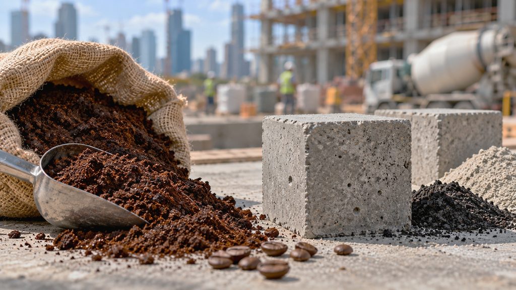 Scientists Are Turning Used Coffee Grounds Into Stronger Concrete